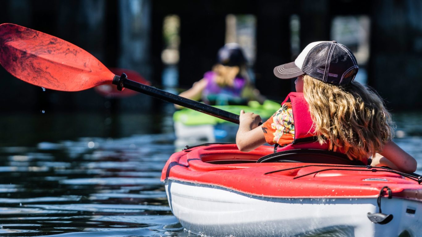 Family Kayaking at Castlemartyr Resort