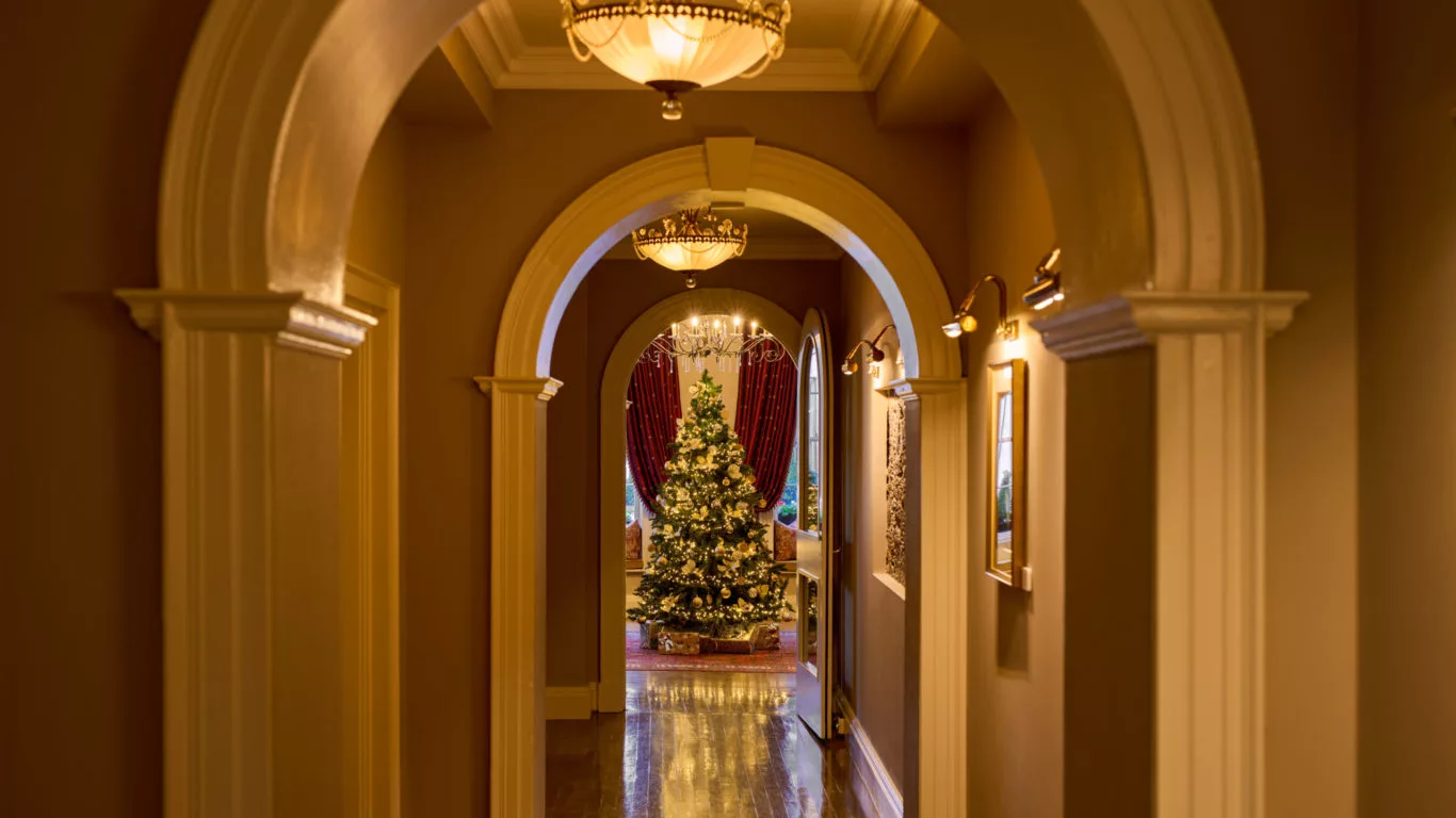 The Manor House at Christmas at Castlemartyr Cork