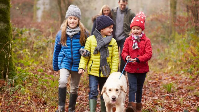 CMR Family on a walk autumn
