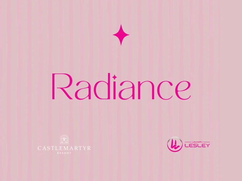 Pink background with the word