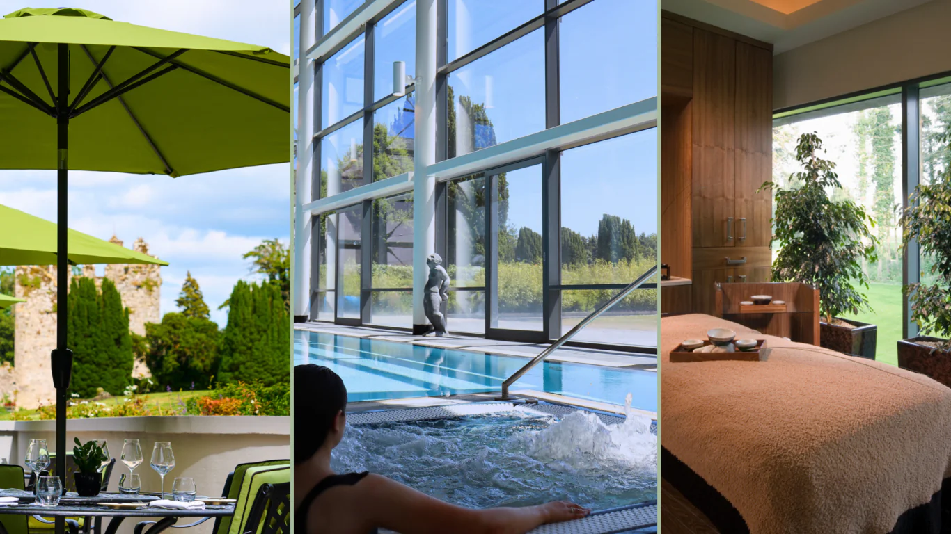 Experience luxury with castle views, indoor pool, and serene spa at our picturesque hotel. Perfect for a relaxing getaway.