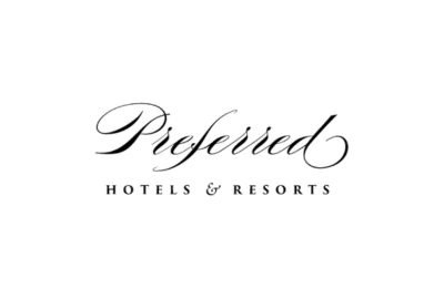 Preferred Hotels & Resorts elegant logo with stylish script font on a clean, white background.