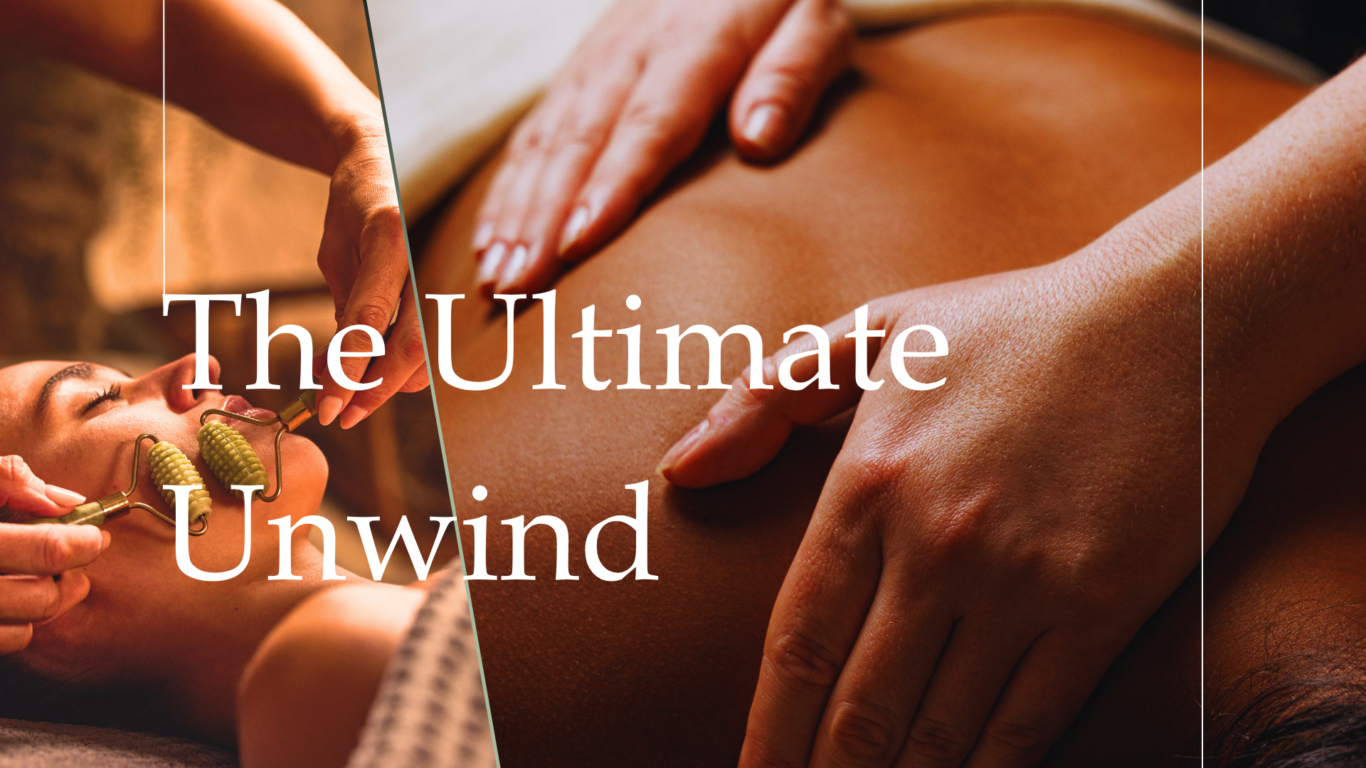 Relaxing spa massage and facial at luxury hotel, featuring soothing hand massage and jade roller treatment.